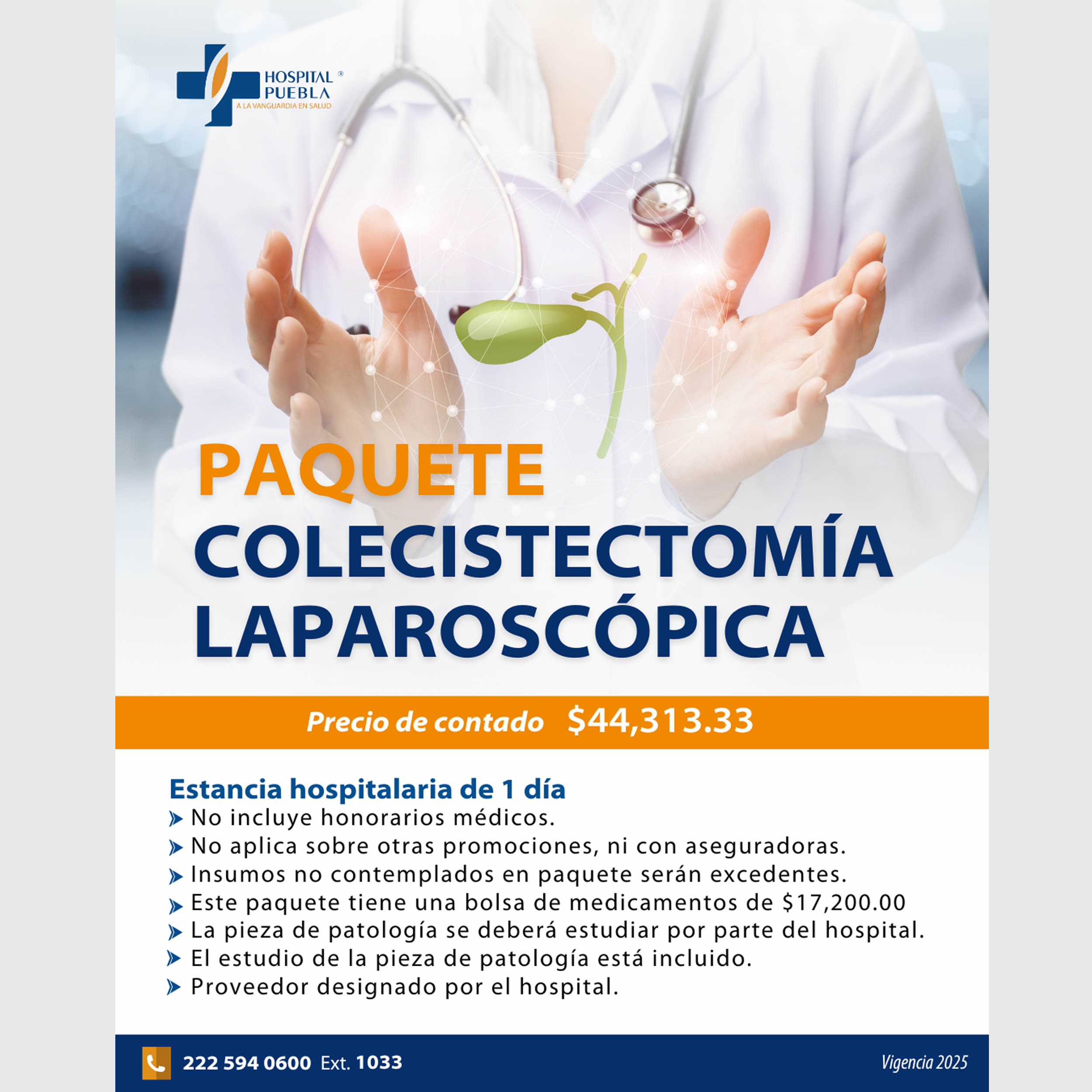 Paquete de Colecistectomía Laparoscópica